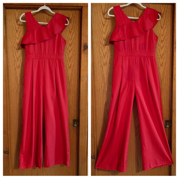 NWT Francesca's Miami Red Jumpsuit M - Picture 2 of 8